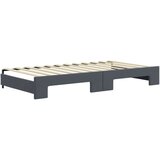  Dnevni krevet na razvlačenje bez madraca tamnosivi 100 x 200 cm | shoptok.hr