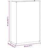  Stalak za kišobrane Bijela 28 x 12 x 41 cm Čelik | shoptok.hr