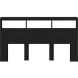 Ormarić Omarica za vzglavje postelje LED črna hrast 180x17x102 cm | Shoptok.si
