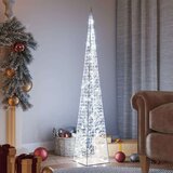 vidaXL Akrilni ukrasni stožac s LED svjetlima hladni bijeli 120 cm Cijene