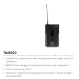 FBT TBU8000 UHF PLL BODY-PACK TRANSMITTER 614~650Mhz - predajnik | Eponuda.ba