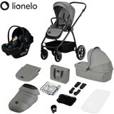 Lionelo dječja kolica 3u1 meril™ grey stone Cijene