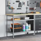  Radni Stol Siva 100 x 55 x 85 cm Čelik s prahom premazan | shoptok.hr