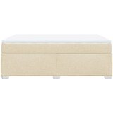  Krevet s oprugama i madracem krem 140x200 cm od tkanine | shoptok.hr