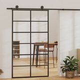 vidaXL Klizna vrata s priborom ESG staklo i aluminij 102 x 205 cm Cijene
