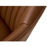 Unique Furniture Smeđe blagovaonske stolice u setu s naslonima za ruke 2 kom od umjetne kože Nolan Stripe – | shoptok.hr