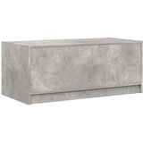 vidaXL Klubska mizica s steklenimi vrati betonsko siva 102x50x42 cm | Shoptok.si