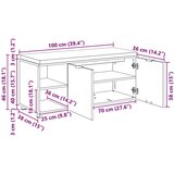  Haldna klop z blazino Enobarvno Betonsko siva 100 x 38 x 46 cm, (5000160699) Slike