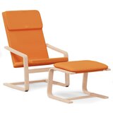 The Living Store Stol za sproščanje s stolčkom za noge temno rumeno blago - Stol Za Sproščanje S Stolčkom Za Noge, (21419470) | Shoptok.si
