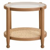 Premier Housewares Okrugao pomoćni stol sa staklenom pločom stola ø 57 cm Cebu – | shoptok.hr