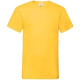 Fruit Of The Loom Żółta koszulka męska Valueweight V-Neck | Shoptok.si