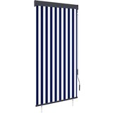 vidaXL Zunanje rolo senčilo 100x250 cm modro in belo Cene