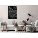  Slika - Dark Map of Amsterdam (1 Part) Vertical 60x90 | shoptok.hr