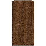 vidaXL Stenske police kockaste 4 kosi rjavega hrast 30x15x30 cm | Shoptok.si
