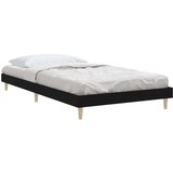  Posteljni okvir črn 90x190 cm inženirski les | Shoptok.si