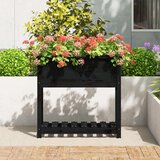  Sadilica s policom crna 82,5x34,5x81 cm od masivne borovine | Eponuda.ba