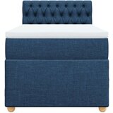  Krevet s oprugama i madracem plavi 90 x 200 cm od tkanine | shoptok.hr