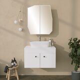 Hanah home quartz cabinet - white white bathroom cabinet