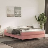  Madrac s džepičastim oprugama rozi 140x210x20 cm baršunasti | shoptok.hr