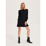 Reserved oprijeta mini obleka - črna | Shoptok.si