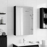  Kupaonski ormar s ogledalom Crni hrast 40 x 10,5 x 60,5 cm | shoptok.hr