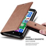 Cadorabo Ohišje, združljivo z Nokia Lumia 625 v kapučino rjava - Zaščitni ovitek z magnetnim zapiranjem, stoječo funkcijo in režo za kartice, (20558396) | Shoptok.si