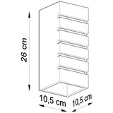  Sollux SL.0161 - Zidno svetlo SAMIR 1xE27/60W/230V belo | Eponuda.com