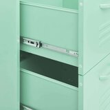 vidaXL Omarica s predali mint zelena 80x35x101,5 cm jeklo | Shoptok.si