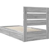  Krevet s od storage Siva Sonoma 70 x 190 cm Konstruirano drvo | shoptok.hr