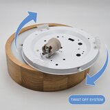  Brilagi - LED RGBW prigušiva stropna svetiljka CARVALHO 1xE27/15W/230V Wi-Fi hrast prečnik 27,5 | Eponuda.com