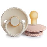 FRIGG® tolažilna duda rope natural rubber blush & cream Cene