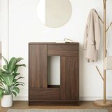 Komoda s predali in vrati, rjavega hrasta, 73x31x90 cm | Shoptok.si