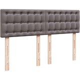  Otomanski posteljni okvir z vzmetnico siv 140x190 cm um. usnje, (22012102) | Shoptok.si