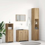 vidaXL Kopalniška garnitura 4-delna artisan hrast inženirski les | Shoptok.si