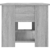  Stolić za kavu siva boja hrasta 79x49x41 cm konstruirano drvo | Shoptok.si
