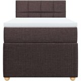  Krevet s oprugama i madracem tamnosmeđi 90 x 200 cm od tkanine | shoptok.hr
