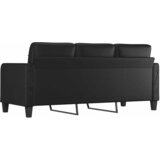  Trosjed crni 180 cm od umjetne kože | shoptok.hr