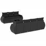  The Living Store Vrtna sedežna garnitura 8-delna z blazinami črn poli ratan - Vrtna Sedežna Garniture, (21452320) | Shoptok.si