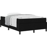 vidaXL Postelja z vzmetnico Črna 120 x 190 cm blago, (5000126040) | Shoptok.si