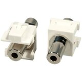 Lindy 60528 adapter [1x 3.5 mm utičnica - 1x 3.5 mm utičnica] srebrna, bijela | Eponuda.ba