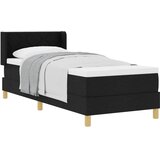  s opruga kutije s uzglavljem Crna 200 x 80 cm tkanina | shoptok.hr