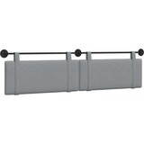  Držeće uzglavlje Zidne Svijetlo siva 210 x 55 x 5 cm tkanina - Svjetlosiva 200 cm bez LED svjetla | shoptok.hr