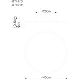 Globo 41744-24 - LED prigušiva plafonsko svetlo WISS LED/24W/230V + DO | Eponuda.com