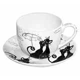 Crazy Cats - Šolja sa tacnom - Crazy Cats, 475 ml