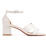 Shelvt Women's white heeled sandals | Shoptok.si