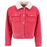 Levi's Otroška jeans jakna roza barva