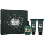 Dsquared2 Green Wood set: EDT 100 ml + gel za tuširanje 100 ml + balzam poslije brijanja 100 ml za muškarce | shoptok.hr