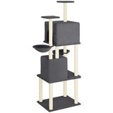  Mačje drevo s praskalniki iz sisala temno sivo 180 cm, (20797006) | Shoptok.si