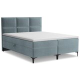 Makamii Svetlo modra boxspring postelja s prostorom za shranjevanje 180x200 cm Pakalana – | Shoptok.si