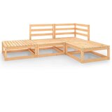  Vrtna sedežna garnitura 4-delna trdna borovina, (20969472) | Shoptok.si